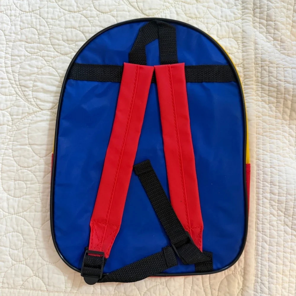 Vintage 1997 Dr Seuss and His Friends Cat in the Hat Kids Backpack Yellow Blue